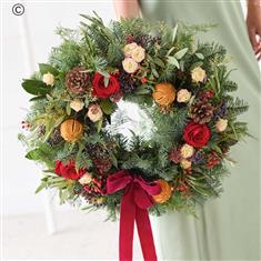 Fresh flowers Christmas Wreath